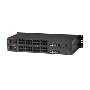 32 Cổng <span class=keywords><strong>RJ11</strong></span> với 4 Gigabit <span class=keywords><strong>RJ45</strong></span> để thu phát sợi PCM điện thoại thoại thoại qua bộ mở rộng sợi quang - Product Image 1