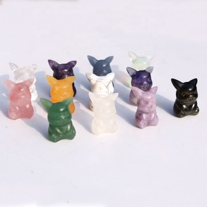 Mini Pikachu en cristal de lépidolite naturelle de haute qualité - Product Image 3