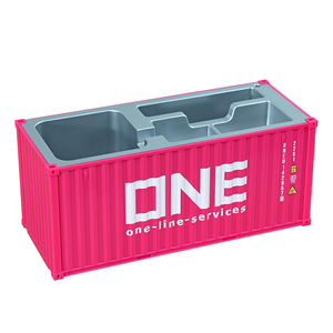 Porte-stylos en forme de conteneur GREAT FUN, boîte de rangement de bureau en ABS, cadeau d'affaires personnalisable avec logo - Product Image 5