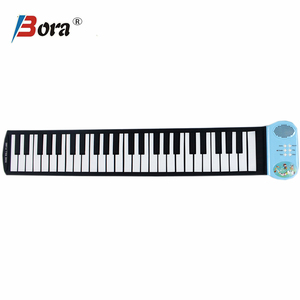 Piano à Enroulement Manuel avec 49 Touches pour Enfants Cadeau Parfait pour les Débutants avec Piano à Toucher Doux Multicolore - Product Image 6