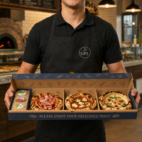 Boîtes en carton ondulé de grande taille, logo personnalisé, solution d'emballage écologique, boîte d'expédition de luxe de qualité alimentaire personnalisée pour pizza