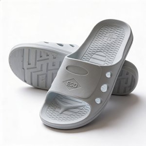 Scarpe di Sicurezza Antistatiche ESD SPU, Pantofole Conduttive Blu e Bianche per Laboratori e Camere Bianche, Qualità Premium - Product Image 2