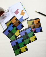 Autocollants calendrier 2027, colorés, autocollants en papier, étiquettes mémo, index de planificateur, étiquettes DIY, ruban washi