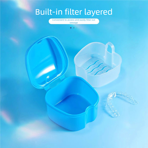 Étui d'alignement de prothèse dentaire en forme de pomme étui de retenue sûr pour stocker des accolades invisibles orthodontiques - Product Image 1