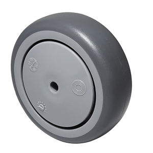 SQ Castor European <span class=keywords><strong>Type</strong></span> Swivel Twin Thermoplast ische Gummi räder <span class=keywords><strong>Caster</strong></span> 75mm für Aircraft Meal Trolley - Product Image 5