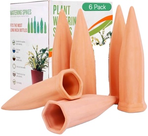 Estacas <span class=keywords><strong>de</strong></span> Riego <span class=keywords><strong>de</strong></span> Terracota con <span class=keywords><strong>Autorriego</strong></span>, Liberación Lenta, Estacas <span class=keywords><strong>de</strong></span> Riego para <span class=keywords><strong>Botellas</strong></span> <span class=keywords><strong>de</strong></span> Vino, Dispositivos <span class=keywords><strong>de</strong></span> Riego para Vacaciones al Aire Libre - Product Image 2