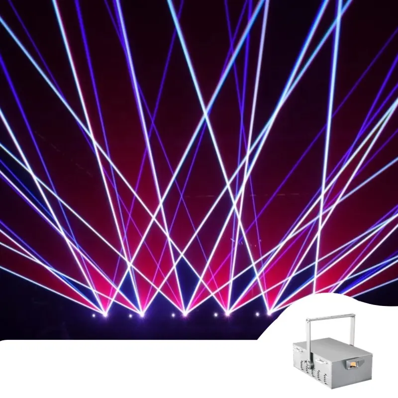 Chine vente en gros de lumière laser de performance de spectacle de laser de faisceau de ciel de haute puissance lumières laser polychromes pour les scènes intérieures et extérieures