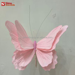 Nuova Serie di Farfalle Giganti Viola per Decorazioni Matrimoniali, Decorazioni <span class=keywords><strong>Fantasy</strong></span> per Matrimoni con Farfalle Giganti - Product Image 6
