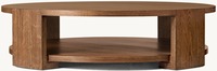 Nouveau Produit Meubles de Style Américain Salon Grandes Tables Basses Rondes de Luxe en Bois