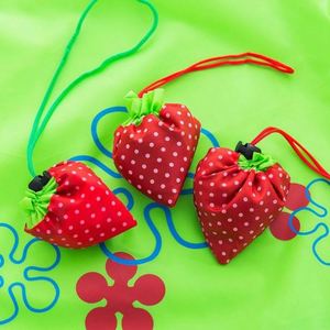 Creative Strawberry Reusable Folding Shopping Bag Portable Superet Fruit Shape Foldable Tote Bag - Product Image 6