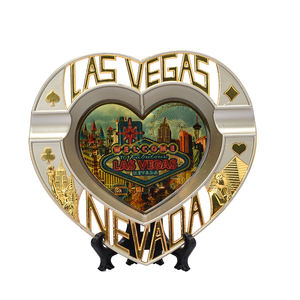 OEM \ ODM Taille personnalisée Australie Las Vegas Cendrier à cigares rond Ménage Salon New York Cendrier souvenir - Product Image 2