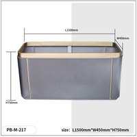 Jardinière sur pied en métal thermolaqué, grande taille, personnalisable, minimaliste, simple, écologique et durable, pour la maison, le jardin, l'hôtel et le commerce