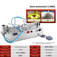 Tête d'usine Pâte semi-automatique Remplissage de miel liquide Machine polyvalente Gravité horizontale Huile Jus Eau Shampooing Crème