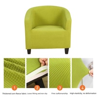 Housse de Protection pour Meuble, Housse de Chaise Classique en Spandex Polyester, Housse de Canapé Élastique et Extensible, Lavable, Moderne pour Fauteuil Baignoire