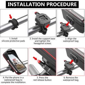 Nuovissimo Supporto per Telefono <span class=keywords><strong>da</strong></span> Moto e Scooter di Alta Qualità, Ammortizzatore, Touch Screen, Rotazione a 360°, Impermeabile, in Materiale ABS - Product Image 3