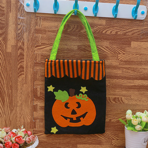 Bolsas <span class=keywords><strong>de</strong></span> Halloween para niños Trick or Treat Bolsas <span class=keywords><strong>de</strong></span> regalo Spider Pumpkin Web Tote Bag 4 Day of the Dead Party Candy Goodie Supplies - Product Image 5