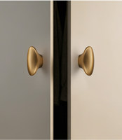 Poignée moderne en alliage de zinc, forme champignon, finition argent antique, noir, bronze champagne, durable, écologique, pour cuisine, chambre, commode, armoire