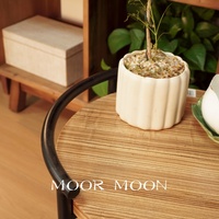 Table console circulaire moderne en bois avec cadre en métal courbé, petite table d'appoint pour salon, entrée, hôtel, décoration