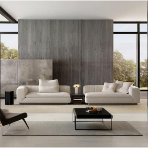 Nuevo Sofá Seccional Reclinable de Tres Plazas Moderno 2025, Estilo Italiano Minimalista, Cuero Genuino, Minottii Rileyy Modular - Product Image 1