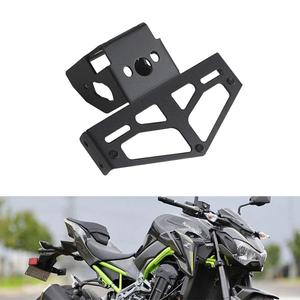 Pour <span class=keywords><strong>Kawasaki</strong></span> Z900 <span class=keywords><strong>2017</strong></span> 2023 support de plaque d'immatriculation de moto en fer noir aucun perçage requis - Product Image 6
