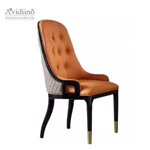 Sillas de madera y cuero para el hogar, diseño de muebles para comedor, patas de plástico, estilo de madera, gruesas, baratas, venta al por mayor, precio de fábrica - Product Image 1