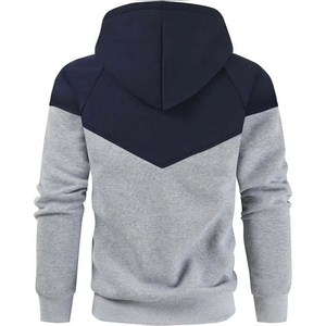 Sudadera con Capucha para Hombre, Diseño Color Block, Manga Raglán, Estilo Casual para Otoño, Corte Regular, Tejido de Poliéster y Algodón - Product Image 2