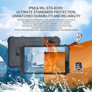 Mini tablette PC Qualcomm 8 pouces Étanche IP68 Écran de dessin pour jeux vidéo 4G Octa Core Design industriel robuste Android 14 - Product Image 5