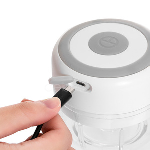 Электрический мини-Измельчитель чеснока, 250 мл беспроводной портативный измельчитель лука, мини-измельчитель пищевой комбайн для перца чили овощных орехов, - Product Image 4