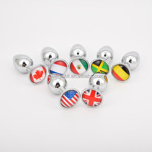 Land Flagge Butt Plug Großhandel OEM ODM Anal Sexspielzeug Custom ized Private Logo Aufkleber Flagge Metall Anal Plugs - Product Image 3