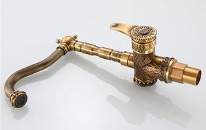 <span class=keywords><strong>Robinet</strong></span> de salle de bains évier, Style européen rétro, robinetterie de salle de bains à rotation de 360 degrés en laiton mélangeur d'<span class=keywords><strong>eau</strong></span> <span class=keywords><strong>chaude</strong></span> et <span class=keywords><strong>froide</strong></span> AF0751 - Product Image 3