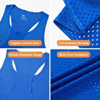 Canotta da Palestra di Alta Qualità ad Asciugatura Rapida e Traspirante, Design Personalizzato OEM con Logo Stampato, Canotta Leggera Senza Maniche per Corsa