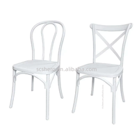 Chaise de mariage en plastique durable, chaise d'activité de luxe en bambou blanc, pour hôtels, traiteurs, mariages, utilisation extérieure