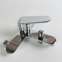 Mitigeur de douche de bain en laiton chromé de haute qualité, robinet de douche moderne pour eau chaude et froide, ensemble de robinet de douche pour baignoire, douchette à main, jet de pluie doux, céramique