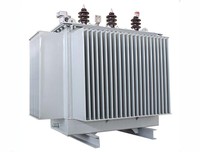 Transformateur de distribution de puissance triphasé immergé dans l'huile 50/60Hz, modèles S11/S13/S15, bobinage circulaire en aluminium/cuivre