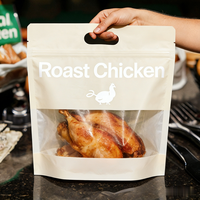 Sacs d'emballage pour rôtisserie anti-buée Haodong, personnalisés, en plastique laminé, pour poulet rôti au micro-ondes