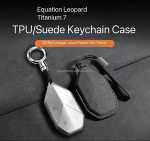 Portachiavi di Lusso <span class=keywords><strong>per</strong></span> Auto, Custodia di Alta Gamma <span class=keywords><strong>per</strong></span> Chiavi Equation Leopard in Titanio 7 - Product Image 4