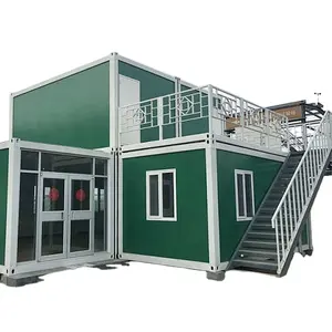 南湖高品质定制设计轻钢组装结构便携式集装箱运输集装箱办公室
