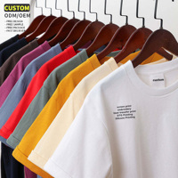 Camiseta de algodón grueso para hombre, de gran tamaño, con estampado gráfico personalizado, venta al por mayor de fábrica, precio bajo de verano