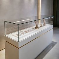 Vitrine à bijoux GZowin avec éclairage LED - Légère, durable, écologique, recyclable, design personnalisable, facile à nettoyer, portable