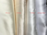 Tissu Mikado Satiné Sergé Double Face Écologique Mémoire 100% Polyester Biologique pour Robe de Mariée Structurée