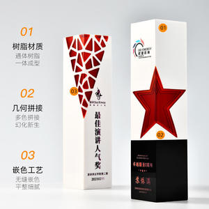 Trofeo de Cristal de Resina 55*245mm Grabado con Láser Impresión Digital Duradero Regalo Empresarial para Premios y Recuerdos - Product Image 3