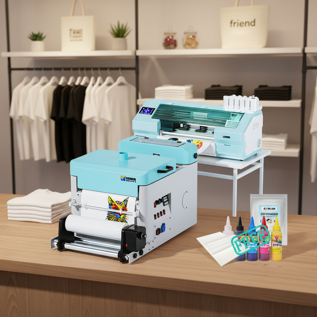 Fcolor DTF350 Printer 35cm High Productivity and Quality Automatic DTF Inkjet T-shirt Printer for XP600 Print Head