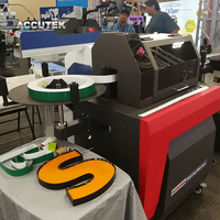 Machine à cintrer les lettres en aluminium à commande de profondeur automatique Accutek à faible coût pour les lettres d'entreprise