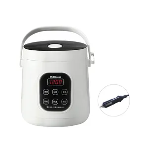 Mini Rice Cooker 2-Cups Uncooked, 1.2L Portable Non-Stick Small Travel Rice  Cooker, Smart Control Multifunction Cooker with 24 Hours Timer Delay 