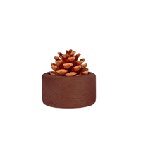 Diffuseur en bois de hêtre en forme de cône de pin pour la maison, diffuseur d'aromathérapie, ornements décoratifs, diffuseur d'huiles essentielles pour voiture