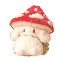 Peluche personnalisée brodée super douce en forme de lapin champignon 25 cm, doudou d'anniversaire en coton PP unisexe, sans minimum de commande