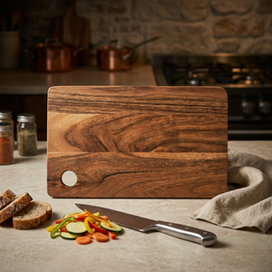 Tabla de Cortar Reversible de Madera de Acacia QUALCOSA de 2.0 cm de Grosor, Ecológica y Antideslizante, Apta para Lavavajillas, para Uso en la Cocina - Product Image 6