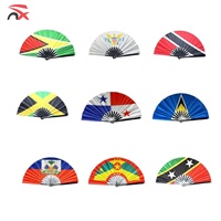 Articles souvenirs personnalisés avec logo, ensemble de football, drapeau haïtien pliable en plastique, souvenirs pour les fans de kung-fu, pour l'extérieur