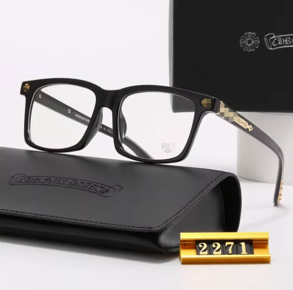 New Style Sunglasses, Men's and Women's square Frame Non-prescription Glasses, Classic Travel Fashion Optical Glasses 2271