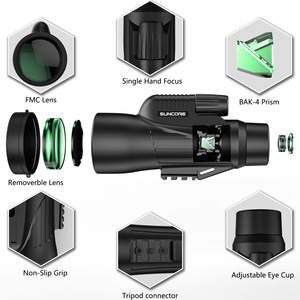 Suncore Monocular 12x50 10x50 Hd BAK4 Prism Fmc Lens Weather Resistant Outdoor Use - Product Image 1